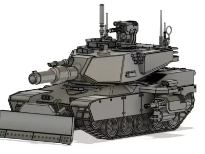 Abrams Pattern MBT 3D print model