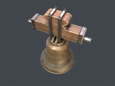 Church Bell Low-poly 3D model