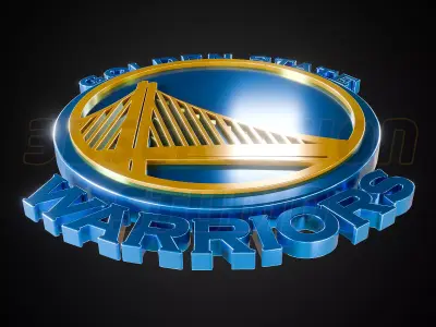 Golden State Warriors  logo - Cinematic - 3D print 3D model