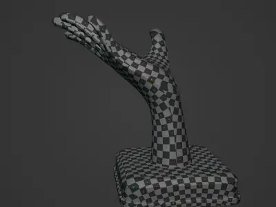Hand Figurine - Ready for 3D Printing Low-poly 3D model
