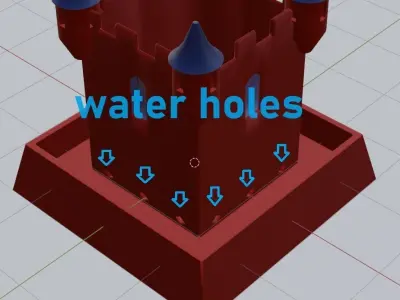 Fortress vase 3D print model