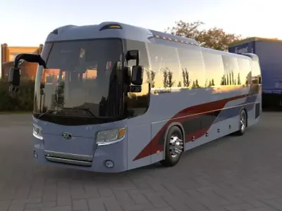 Kia Granbird 2011 3D Model  Low-poly 3D model