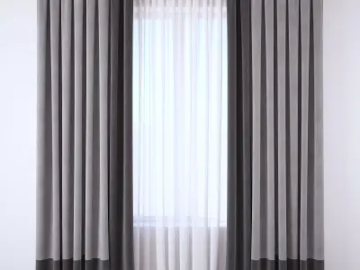Set 107 Curtains 3D model