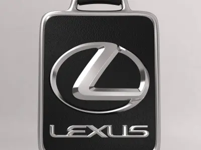 Lexus car logo keychain 3d model  3D model