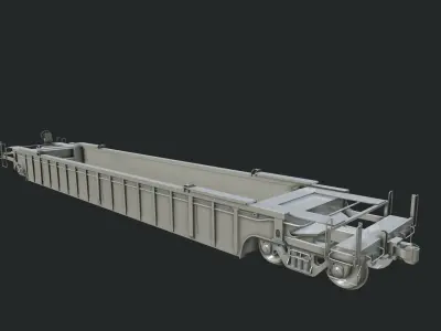 Flat Car 3D model