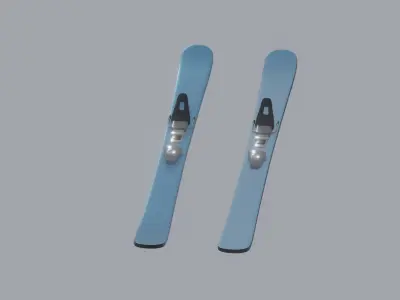 Skis model 3D model
