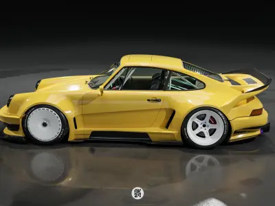 Porsche 911 Widebody kit 3D model