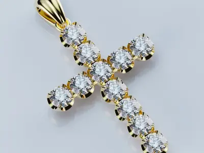 Pendant  Spherical Cross 3D print model