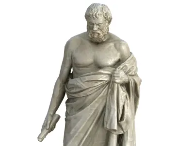 Statue 09 Low-poly 3D model