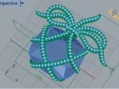Diamond Bow Pendant 257 3D print model