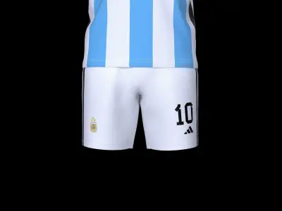 Argentina Messi Jersey Design 2022 3D model
