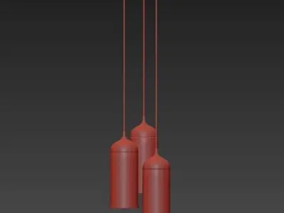 Copper Lamp 3D model
