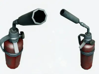 Blowtorch Tool Low-poly 3D model