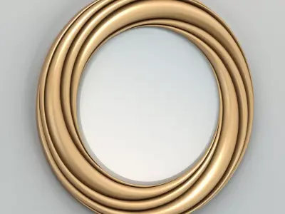 Round mirror frame 004 3D model