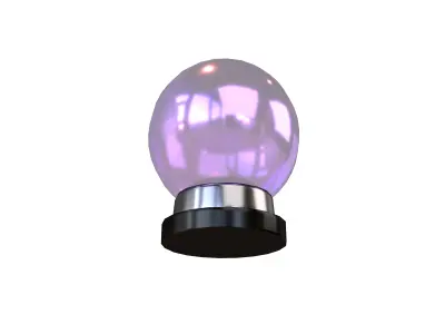 Crystal Ball V1 003 Low-poly 3D model