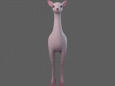 Deer V03 Low-poly 3D model