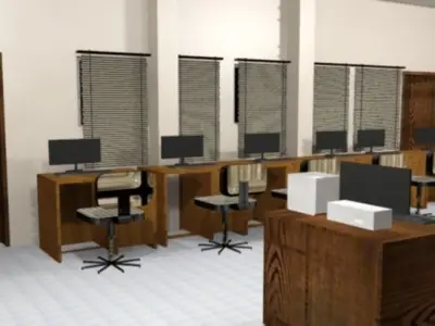 computer lab 2020 Animated View 3D model
