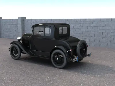 Classic Car Coupe 3D model