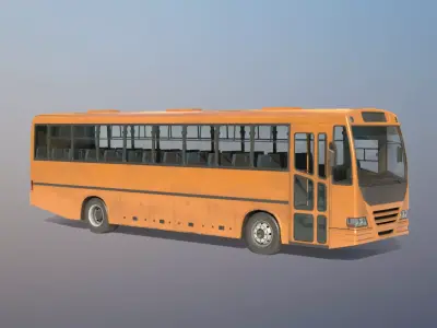 City Bus Low-poly 3D model