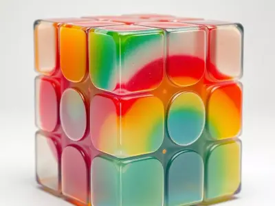 Vibrant Puzzle Cube model pack Low-poly 3D model