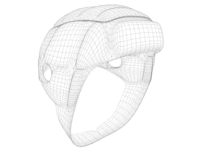 Rugby Scrum Cap Headgear  3D model