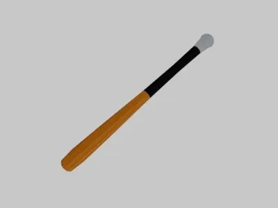 Baseball Bat Low-poly 3D model