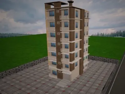 Unique Plaza 3D model