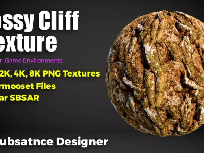 Mossy Cliff Textures Texture