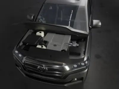 Land Cruiser 200 Series  Low-poly 3D model