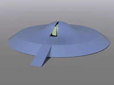 Klaatu UFO Free 3D model