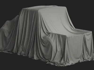 Vintage Car Cover 04 3D model