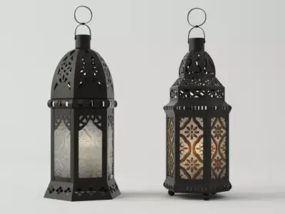 Moroccan Lanterns 3D model