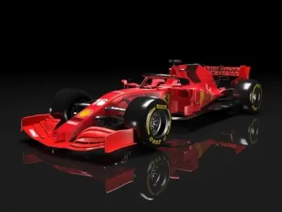 Formula 1 F1 Car - Ferrari SF90 3D model