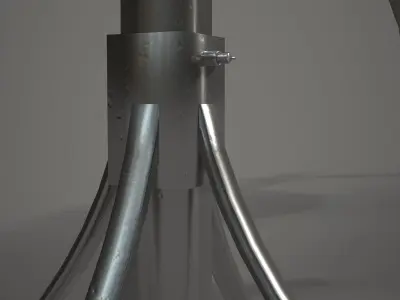 Lamb on a Spit Low-poly 3D model