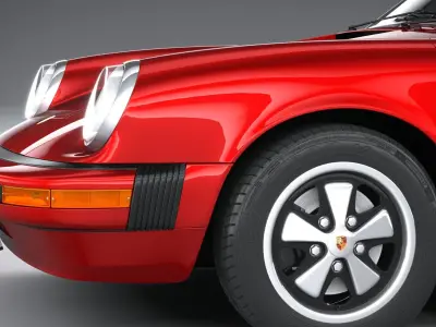 Porsche 911 930 1974 3D model