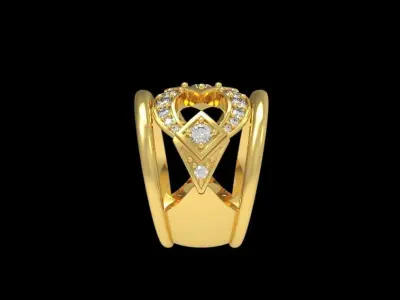 Diamond Ring 006 3D print model