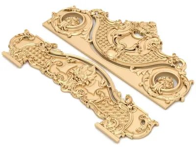 Bed Ornament Frame 10 - For CNC and Interior 3D model