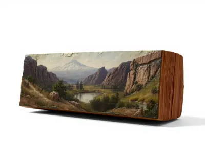 Pre-Raphaelite Oil Painting Natural Scenery model pack Low-poly 3D model