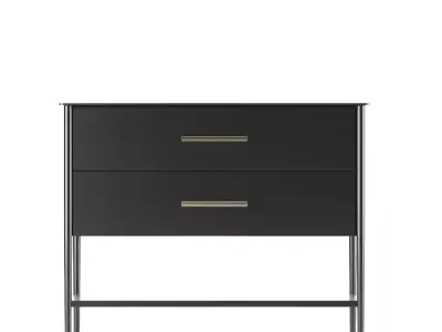 Metalwork Nightstand 28in Free 3D model