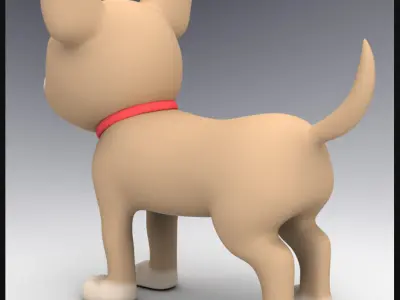 Cartoon Chihuahua 3D model