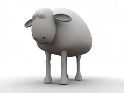 Sheep character 3D model