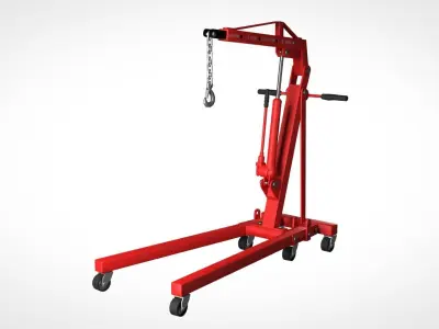 Engine crane 3D model by chakkitpp