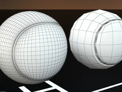 Generic Tennis Ball  Free low-poly 3D model