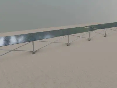 Solar Tracking Systems Type-2 3D model