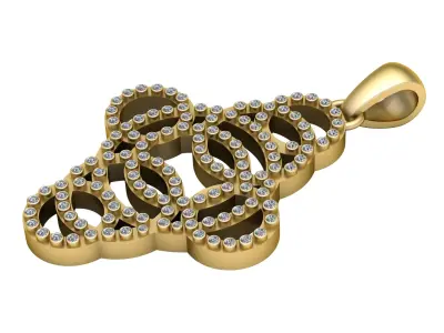 ANGEL UMIQUE PENDANT 3D PRINTABLE MODEL  3D print model