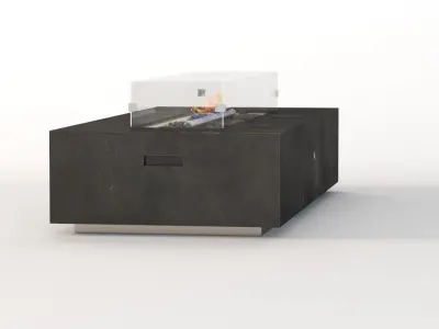 Fayette Linear Outdoor Fire-pit Fire Table 3D model
