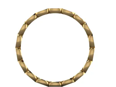 Flat bead band Free 3D print model