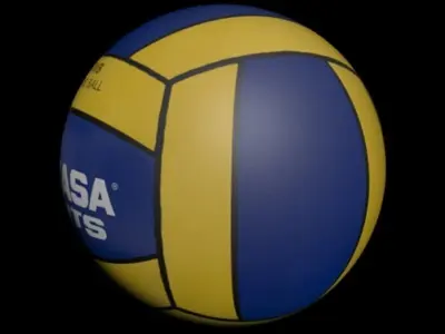 volley ball Low-poly 3D model