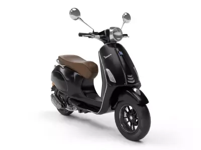 Vespa Low-poly 3D model