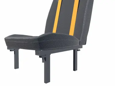 Truck Seat Low-poly 3D model